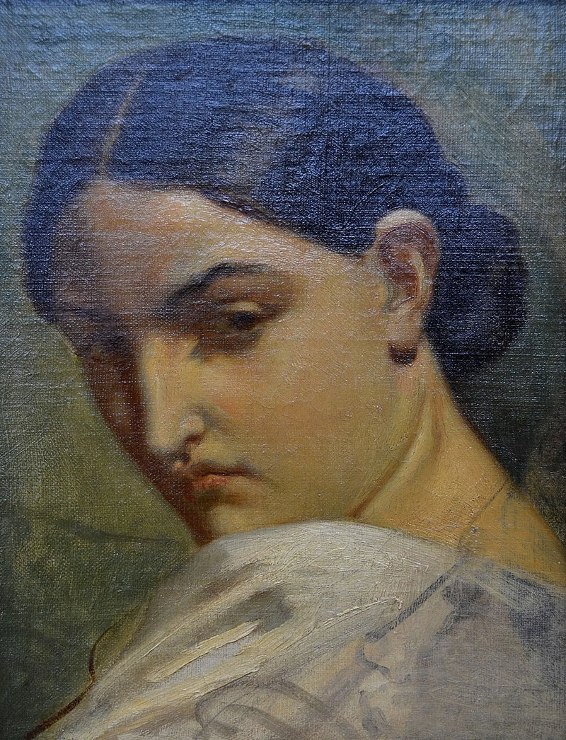 Italian Woman's Head - Théodore Chassériau