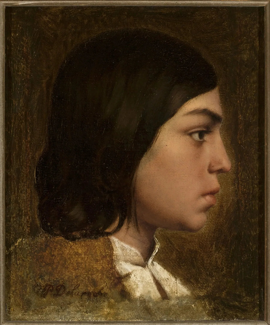 Head of a Boy. - Paul Delaroche