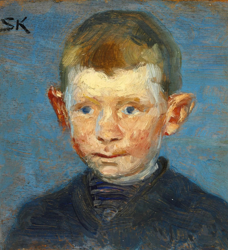 Head of a Boy - Peder Severin Krøyer