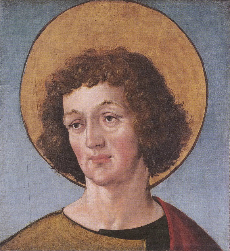 Head of a Saint - Hans Holbein the Younger