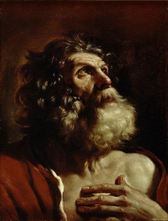 Head of an Old Man - Guercino
