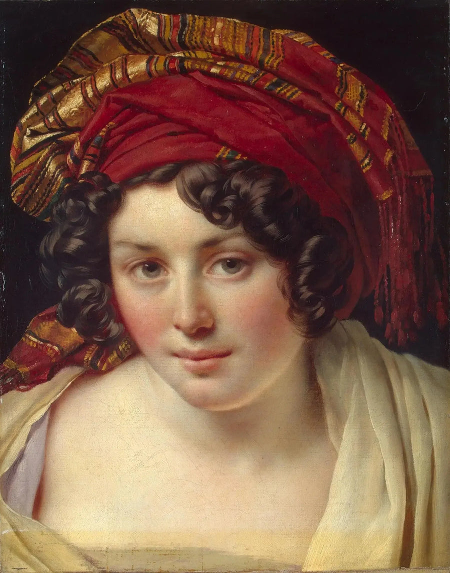 Head of a Woman in a Turban - Anne-Louis Girodet