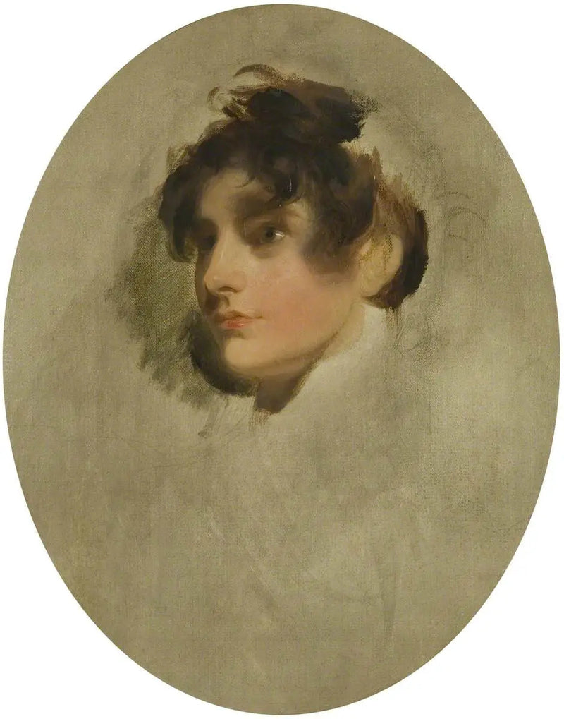 Head of an Unknown Young Woman - Thomas Lawrence