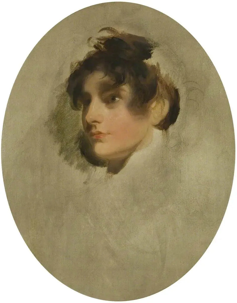 Head of an Unknown Young Woman - Thomas Lawrence