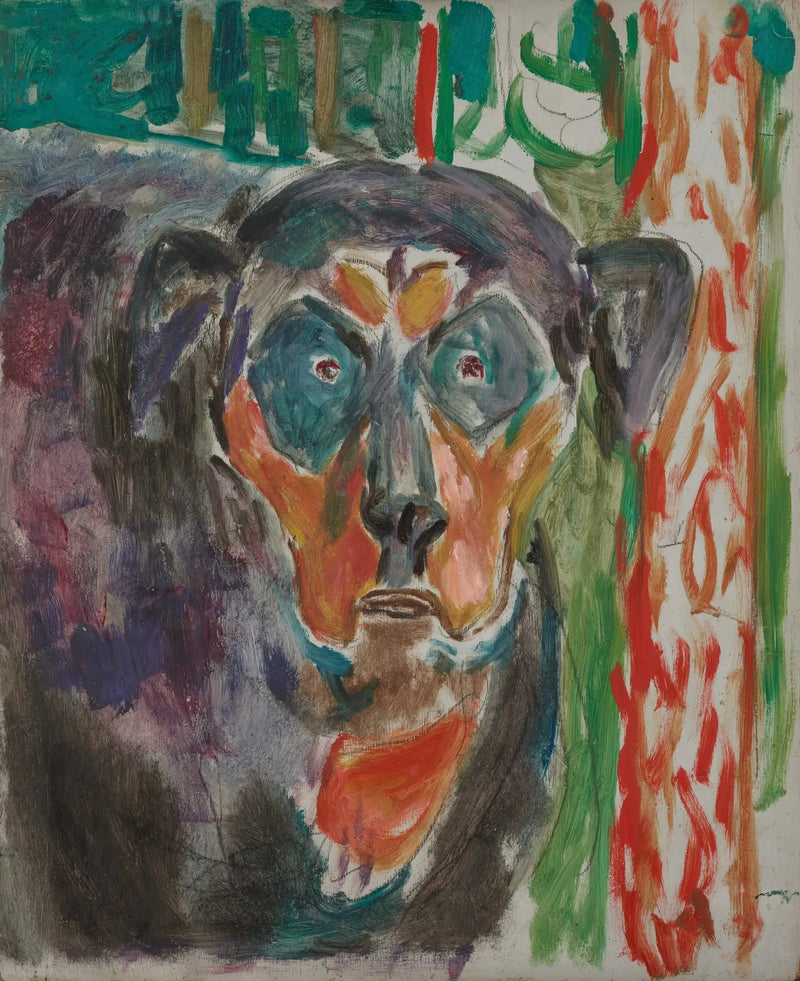 Dog Head - Edvard Munch