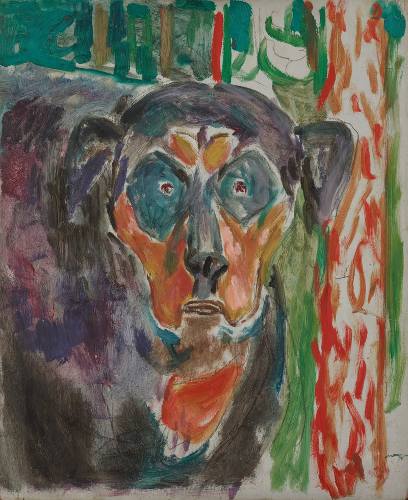 Dog Head - Edvard Munch