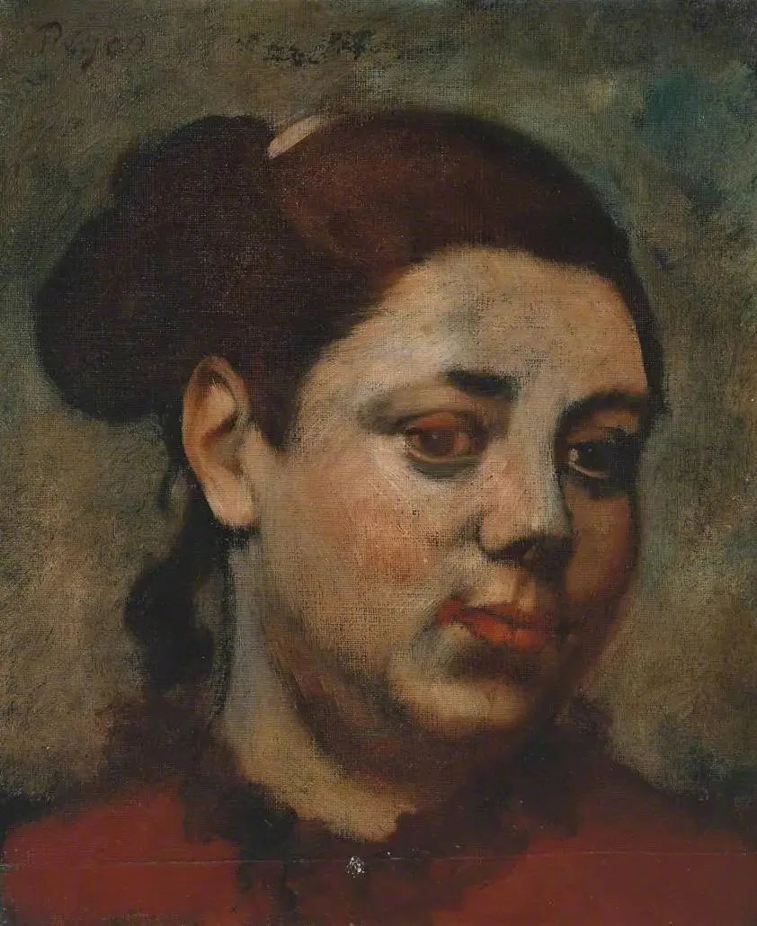 Head of Woman - Edgar Degas