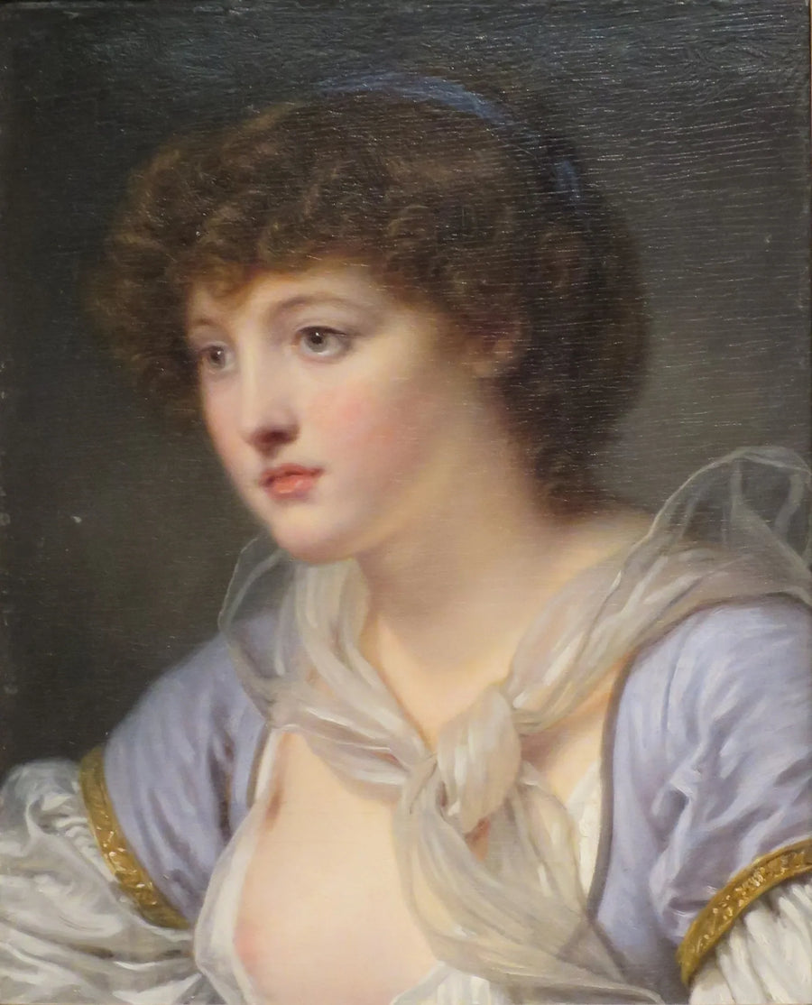 Girl's Head - Jean-Baptiste Greuze