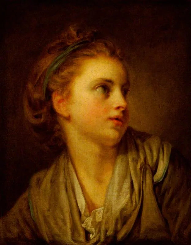 Girl's Head - Jean-Baptiste Greuze