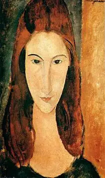 Head of Jeanne Hébuterne Frontal View - Amedeo Modigliani