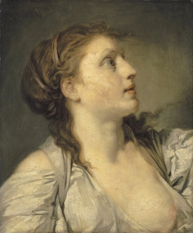 Head of a Young Girl - Jean-Baptiste Greuze