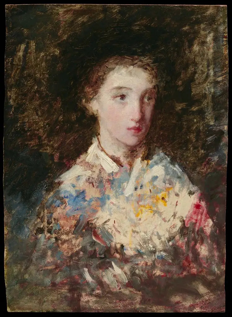 Head of a Young Girl - Mary Cassatt