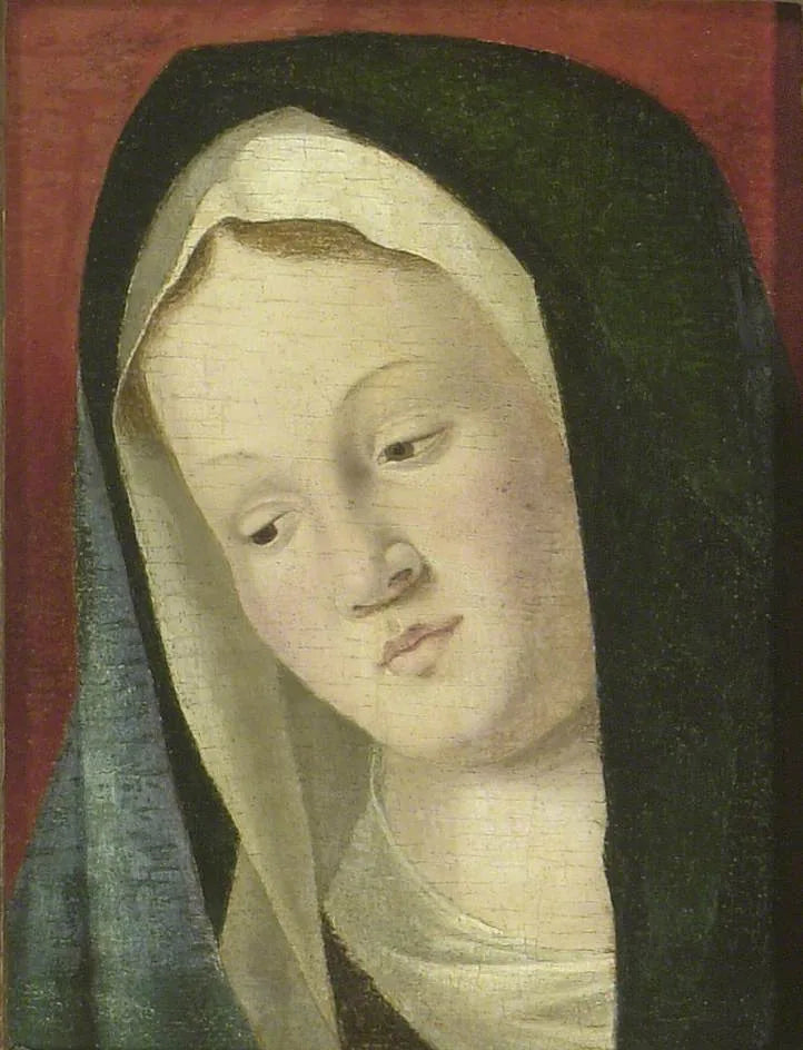 Head of the Virgin (fragment) - Marco Basaiti