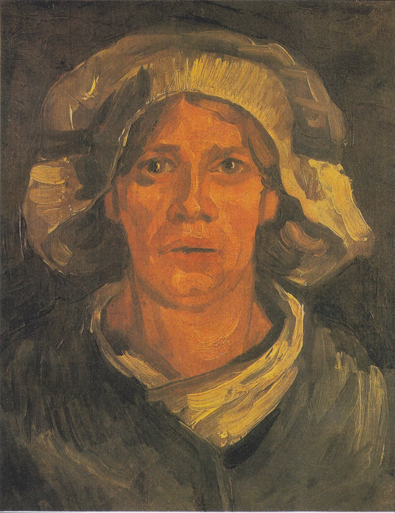 Peasant Woman's Head with White Bonnet - Vincent van Gogh