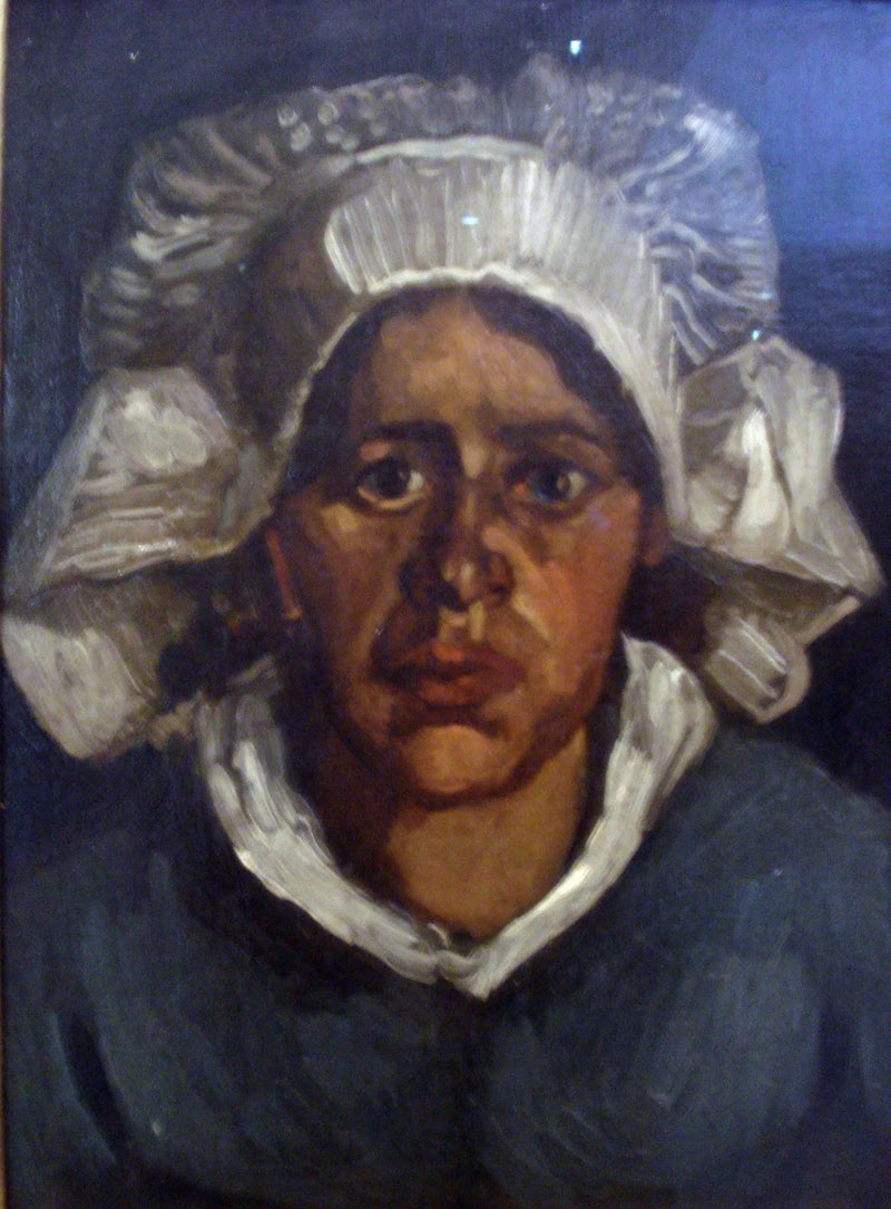Peasant Woman's Head with White Bonnet - Vincent van Gogh