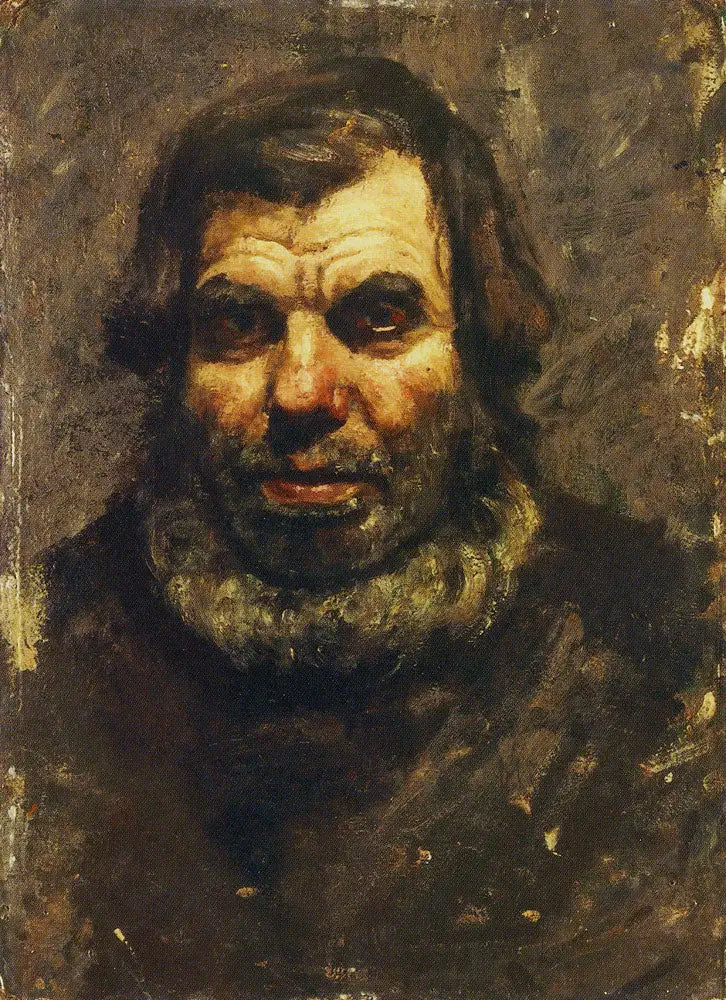 Head of Bearded Old Man - Edvard Munch