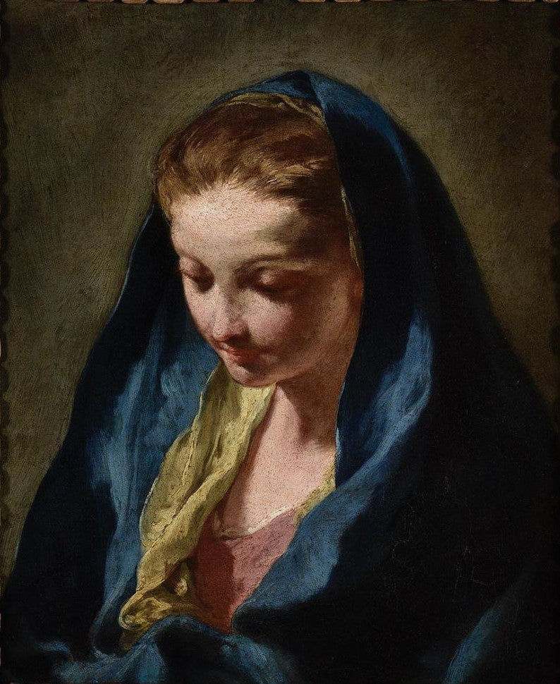 Head of Virgin - Giovanni Battista Pittoni
