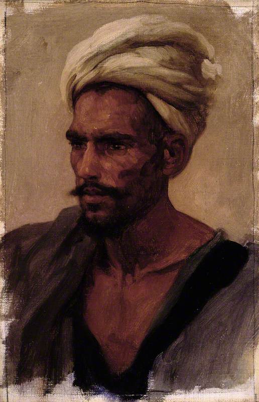 Head of an Arab - Frederic Leighton