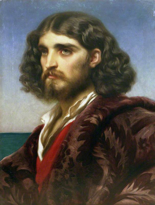 Head of an Italian - Frederic Leighton