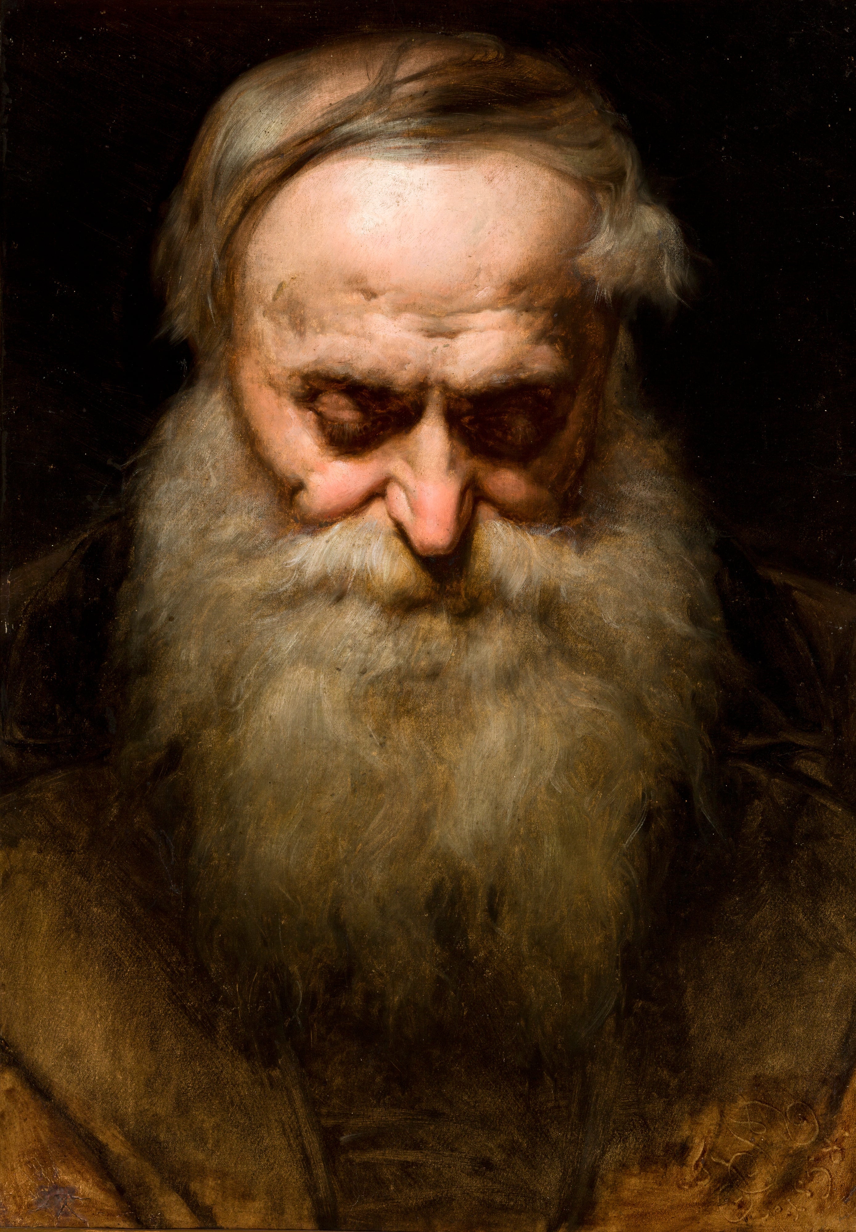 Head of an Old Man with a Gray Beard - Jan Matejko