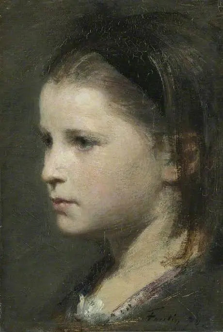 Head of a Young Girl - Henri Fantin-Latour