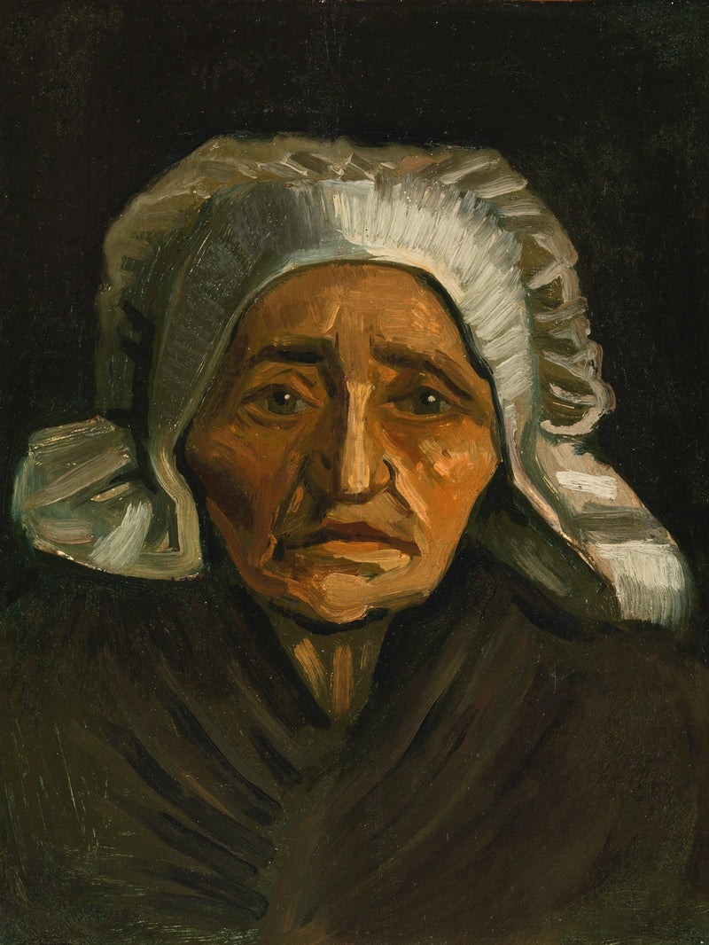 Peasant Woman's Head with White Cap - Vincent van Gogh