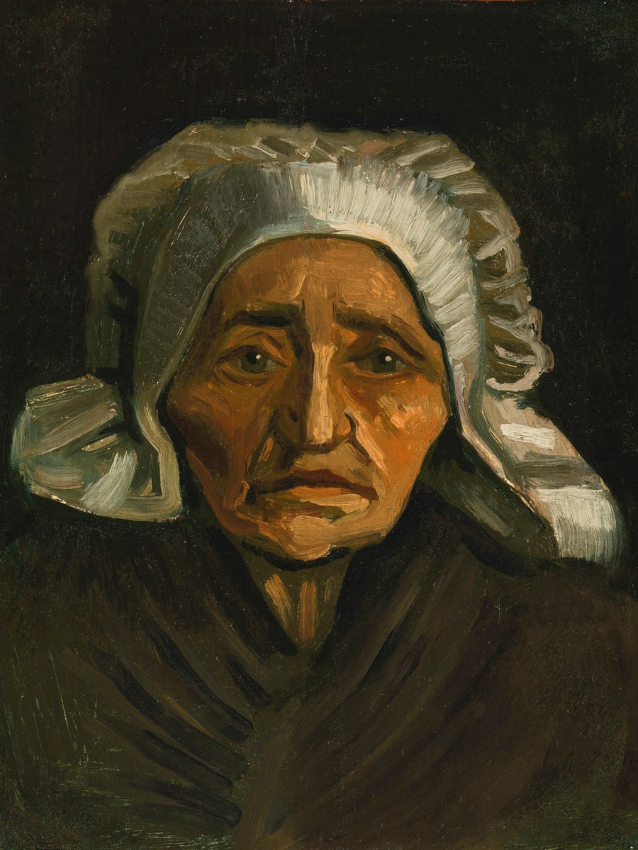 Peasant Woman's Head with White Cap - Vincent van Gogh