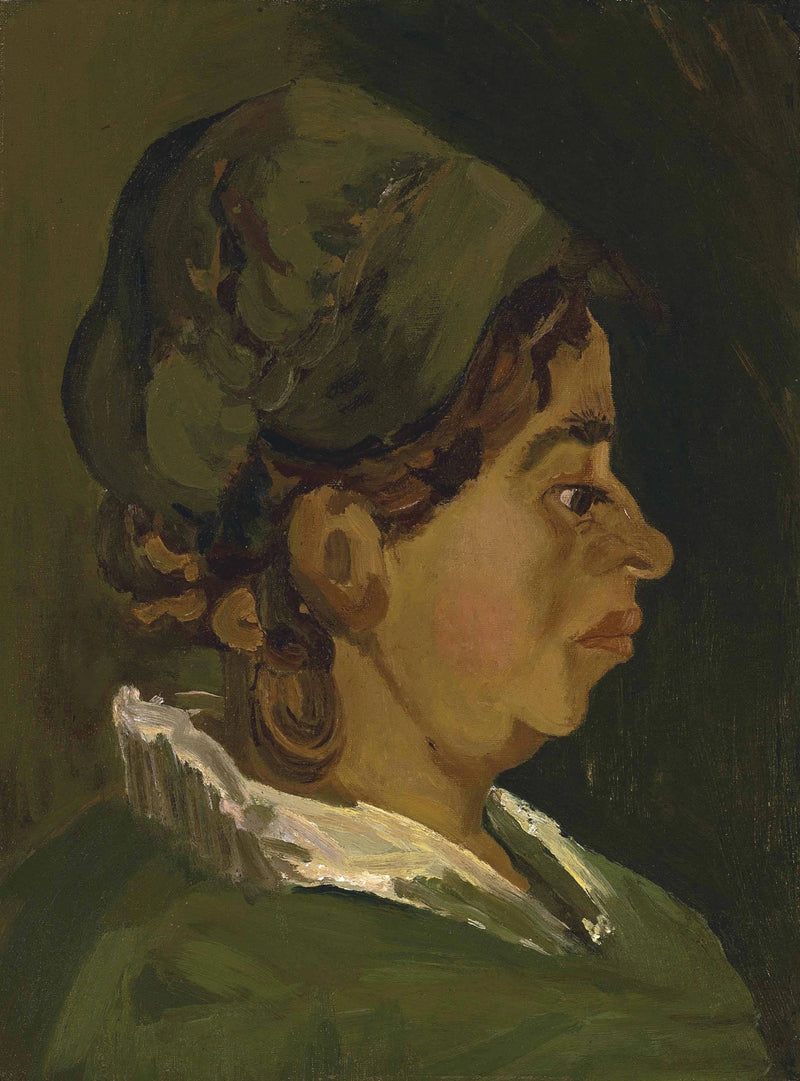 Peasant Woman's Head: Right Profile - Vincent van Gogh