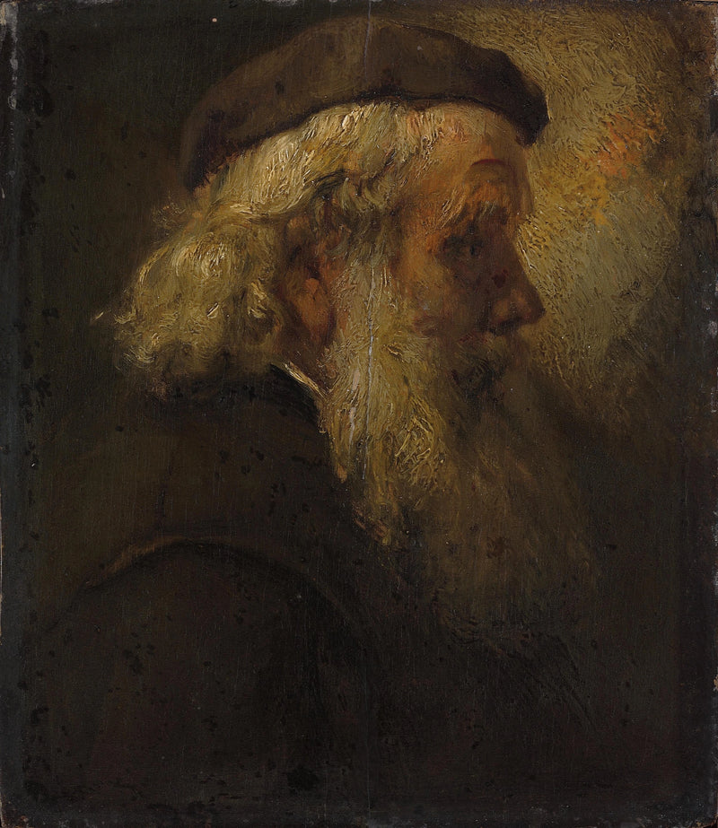 Head of an Old Bearded Man - Rembrandt