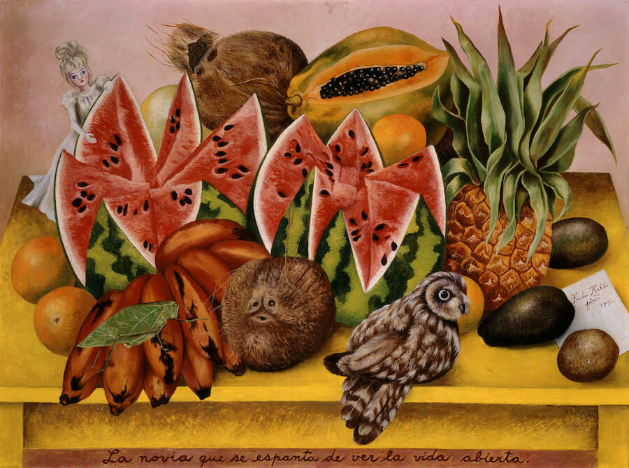 La Mariée effrayée de voir la vie ouverte - Frida Kahlo image 1 reproduction de peinture à l’huile