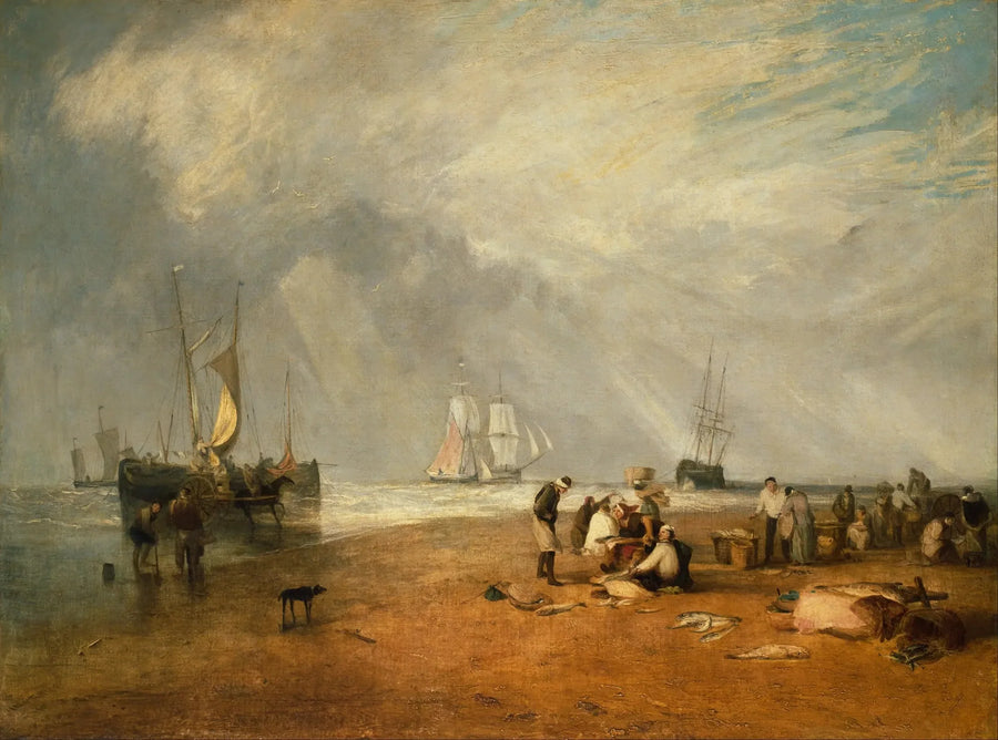 The Fish Market at Hastings Beach - J. M. W. Turner