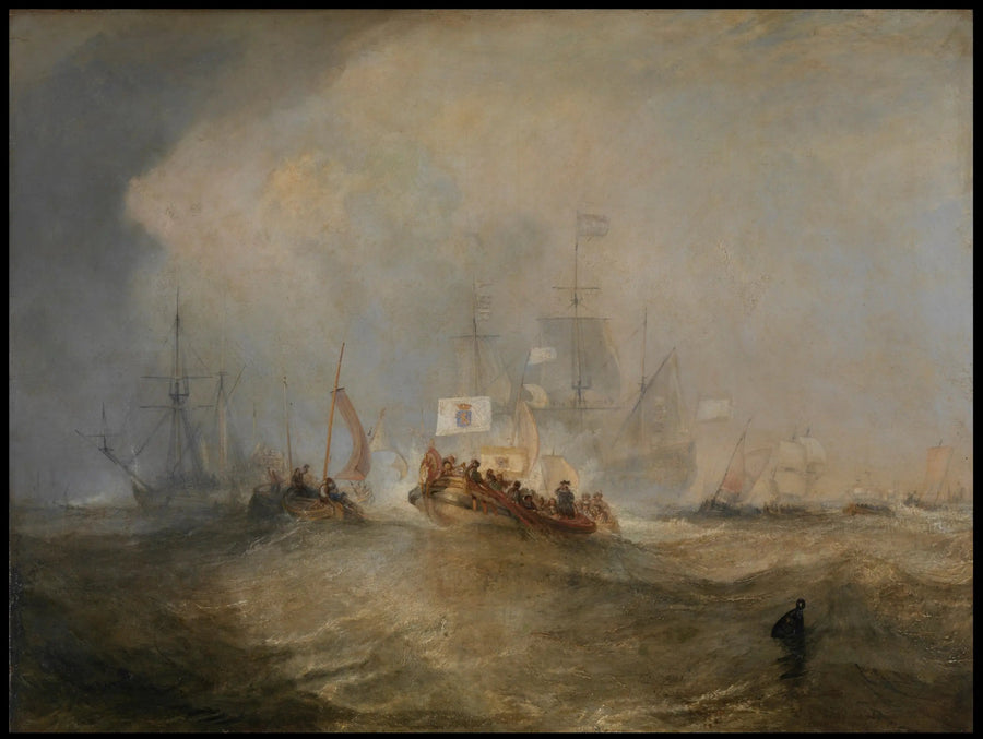 The Prince of Orange, William III, Embarked from Holland, and Landed at Torbay, November 4th, 1688, after a Stormy Passage - J. M. W. Turner