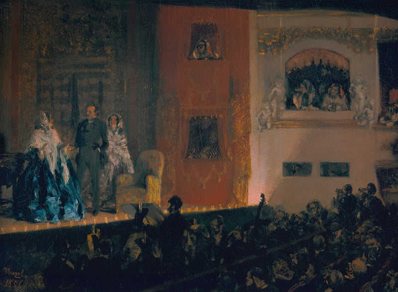Théâtre du Gymnase à Paris - Adolph von Menzel