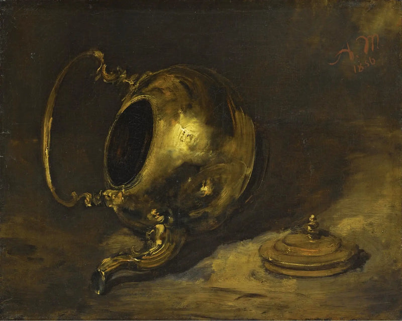 Upside-down Teapot - Adolph von Menzel