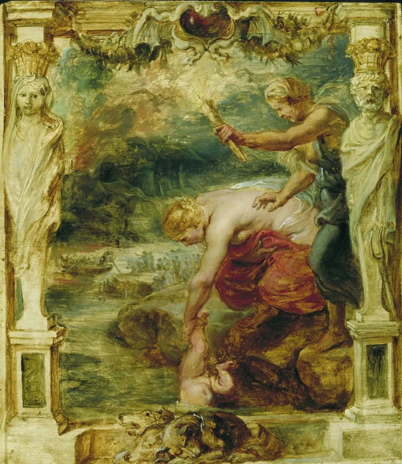 Thetis plunging the child Achilles into the Styx River - Peter Paul Rubens
