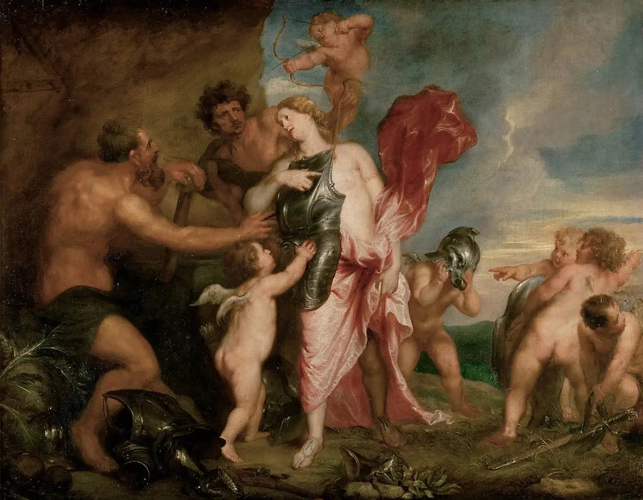 Thétis receiving weapons for Achilles from Hephaestus - Antoine van Dyck