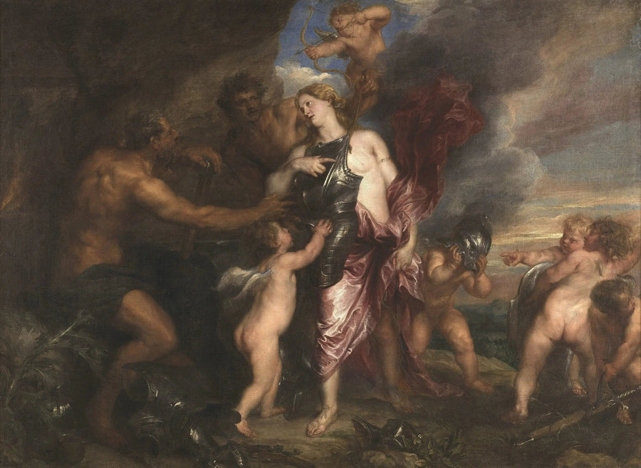 Thétis receives Achilles' new armor in Vulcan's forge - Antoine van Dyck