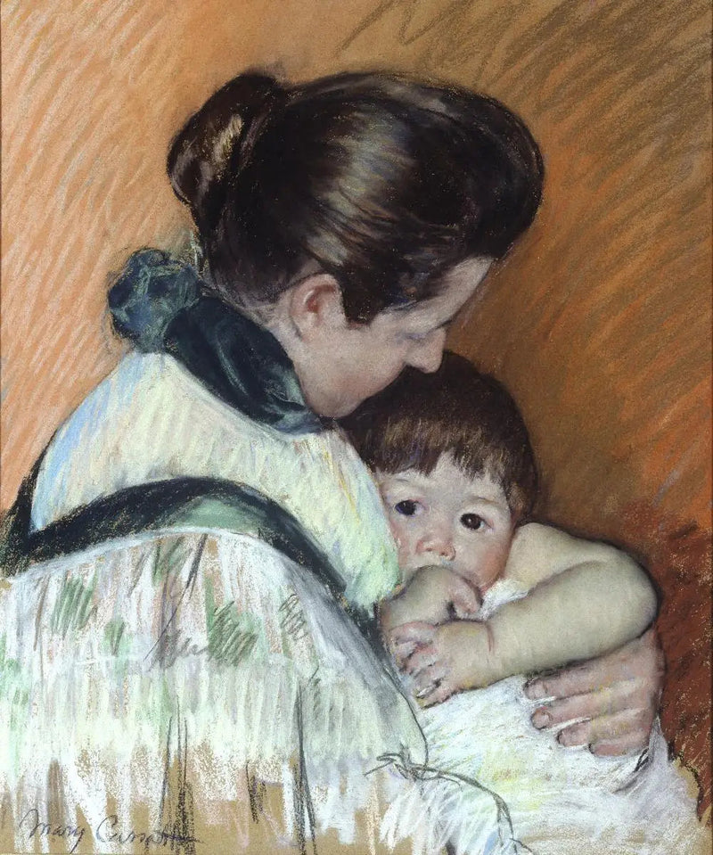 Sleeping Thomas Sucking His Thumb - Mary Cassatt