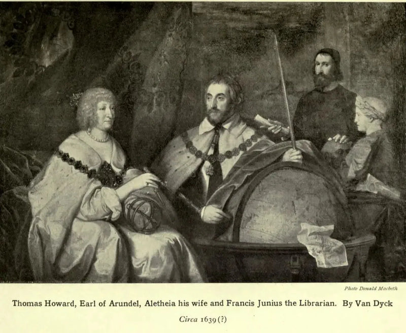 Thomas Howard, 2nd Earl of Arundel (1585-1646) and his wife Lady Alethea Talbot, Countess of Arundel (c.1590-1654) with perhaps Francis Junius (1589-1677) or William Petty - Antoine van Dyck