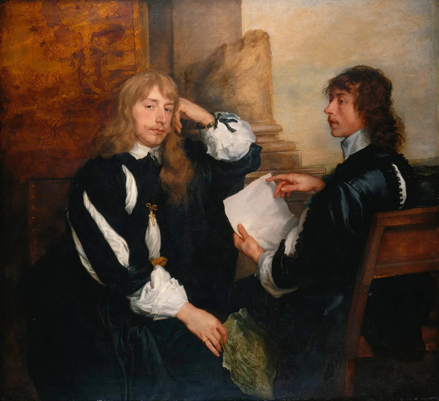 Thomas Killigrew and William, Lord Crofts (?) - Antoine van Dyck