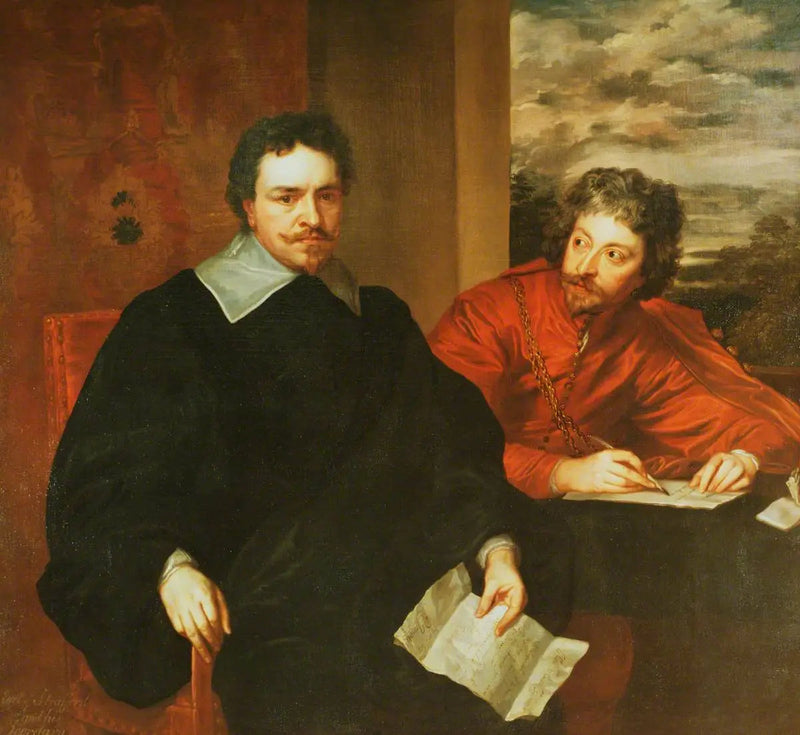 Thomas Wentworth (1594–1641), Earl of Strafford and his secretary Philip Mainwaring - Antoine van Dyck