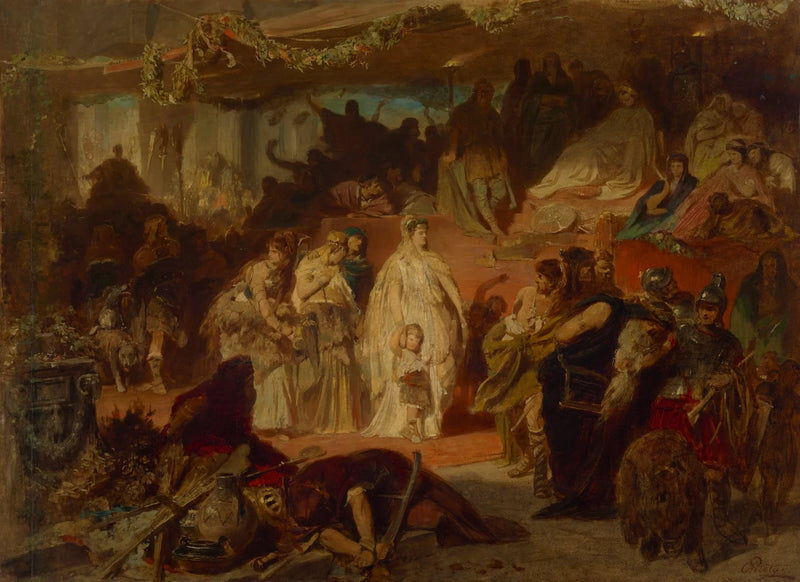 Thusnelda in the Triumph of Germanicus - Karl von Piloty