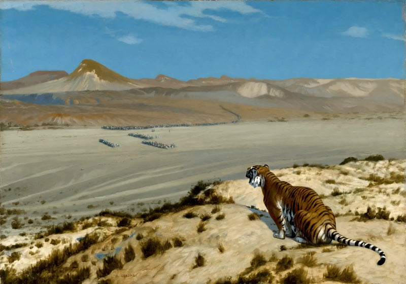 Tiger on the Prowl - Jean-Léon Gérôme