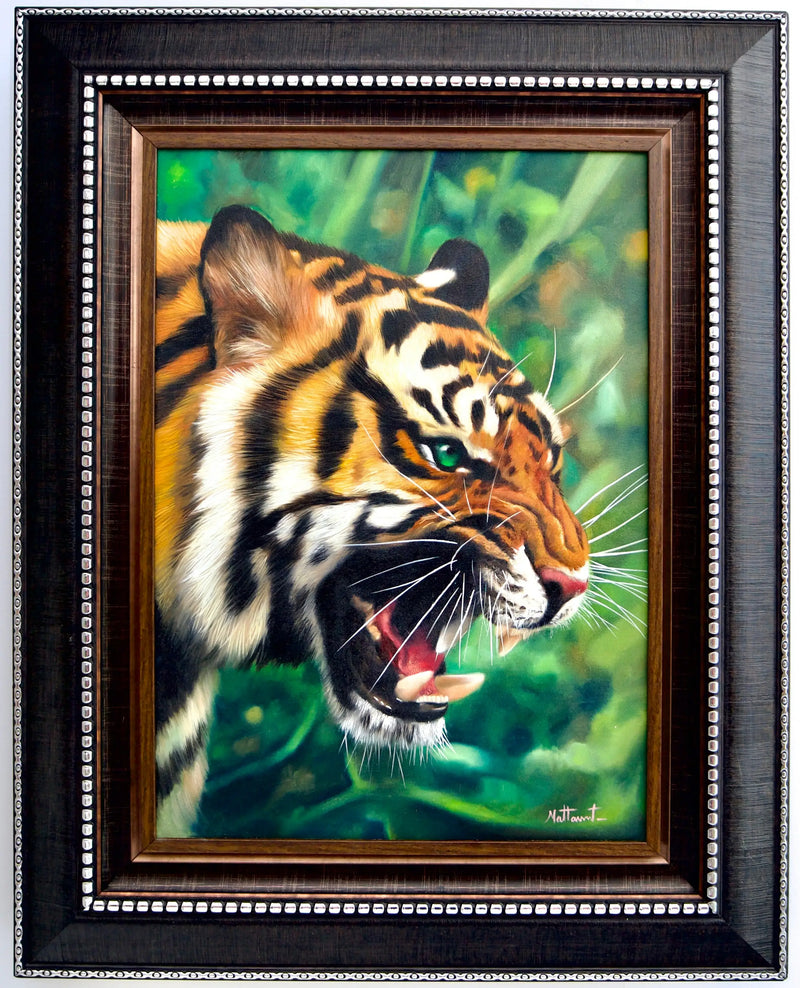 Green-Eyed Tiger | 50 x 70 cm