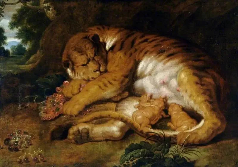 Tigresse with her cubs - Peter Paul Rubens