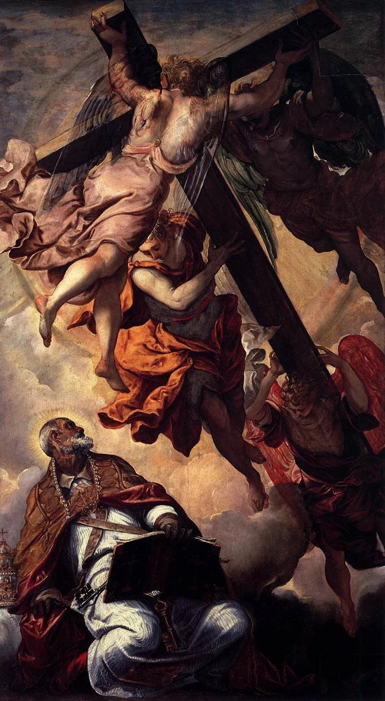 Saint Pierre et la vision de la croix - Le Tintoret