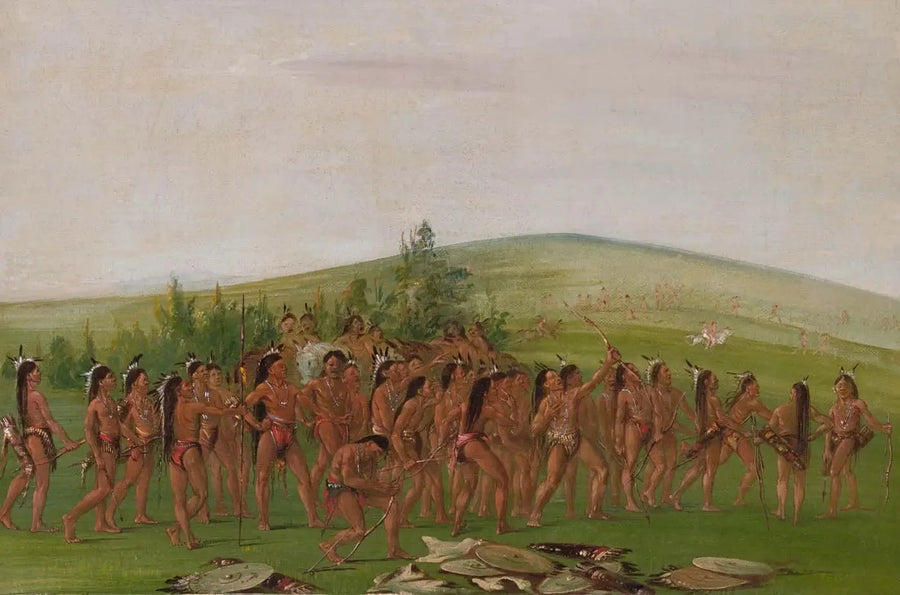 Mandan Archery - George Catlin
