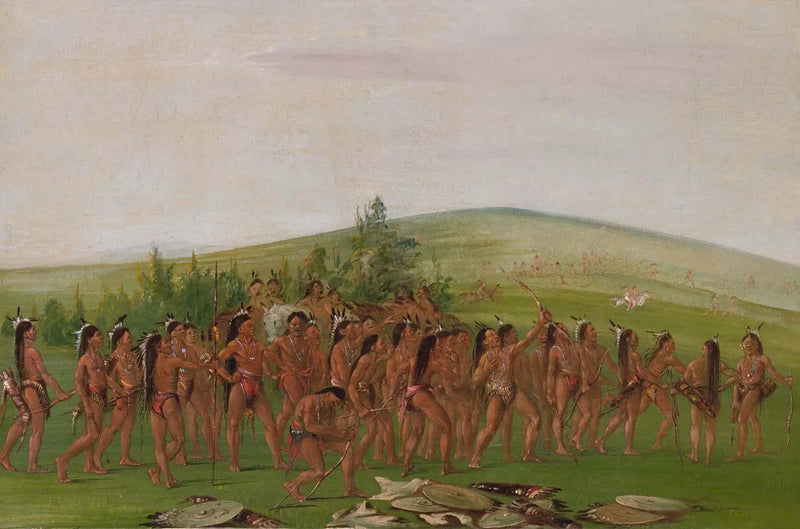 Mandan Archery - George Catlin