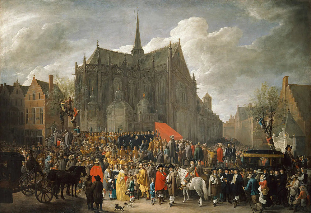 Tir aux oiseaux à Bruxelles - David Teniers le Jeune image 1 copie de tableau peinte à la main