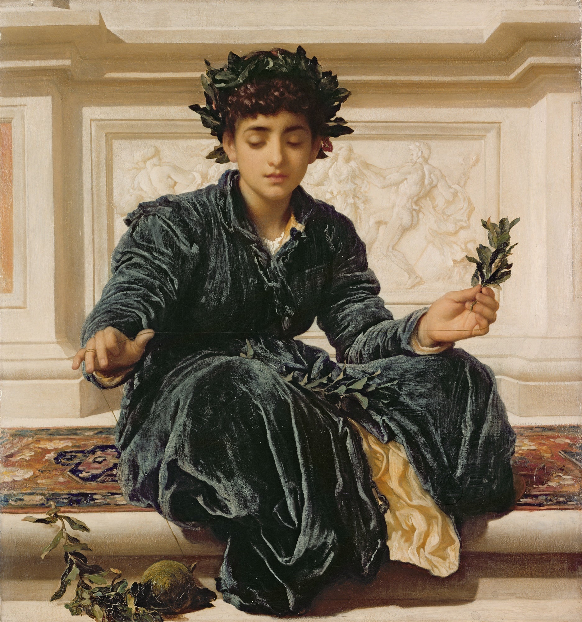 Weaving the Crown - Frederic Leighton